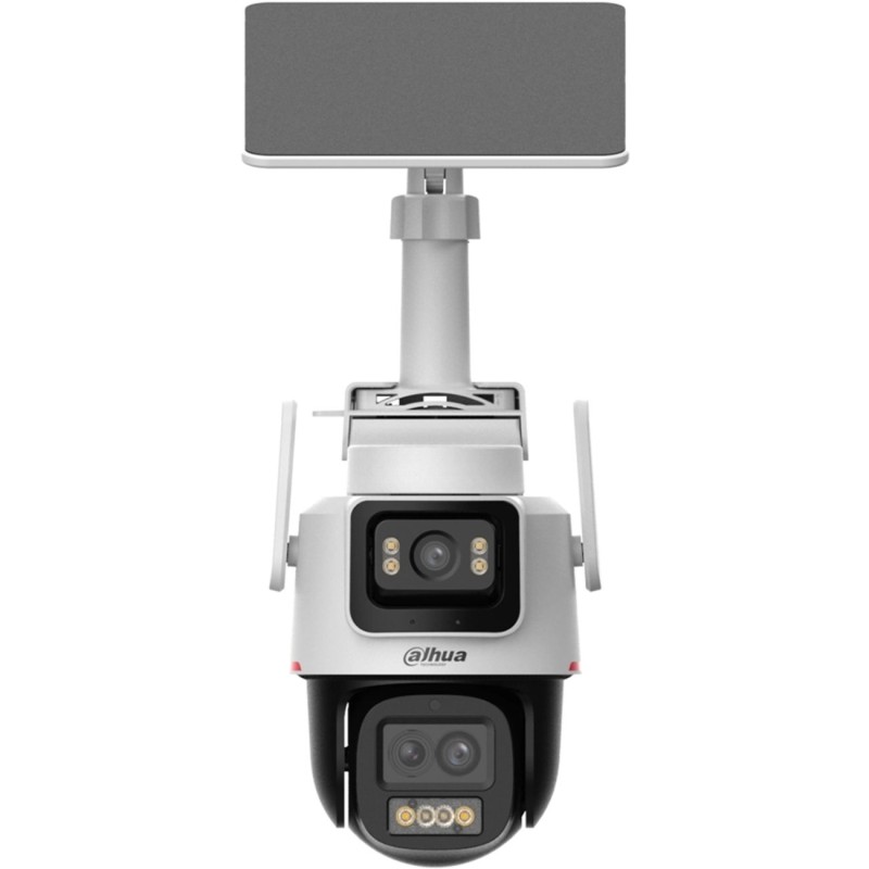 DAHUA  IPC-PTS2649C-3E3Z-4GB20, 2X 3Mpix, 2,8 Lens+3,6 Lens, WizColor, 50Mt Gece Görüşü, IP66,  Hybrid-zoom PT 4G Solar Ip Kamera