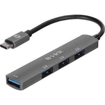 S-LINK SW-U324, Type-C to 3xUSB 2.0, 1xUSB3.0, Metal, USB HUB