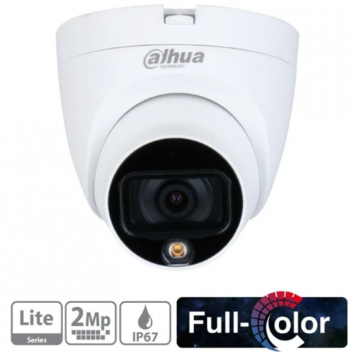 DAHUA HAC-HDW1209TLQ-LED-0280B, 2Mpix, 2.8mm Lens, 20 Mt Gece Görüşü, Full Color, 4 IN 1, Dome Kamera