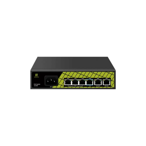 GENATA GNT-P9206EA, 4 Port, Megabit,  PoE 60W, 2 Port Uplink, Yönetilemez, Masaüstü Switch