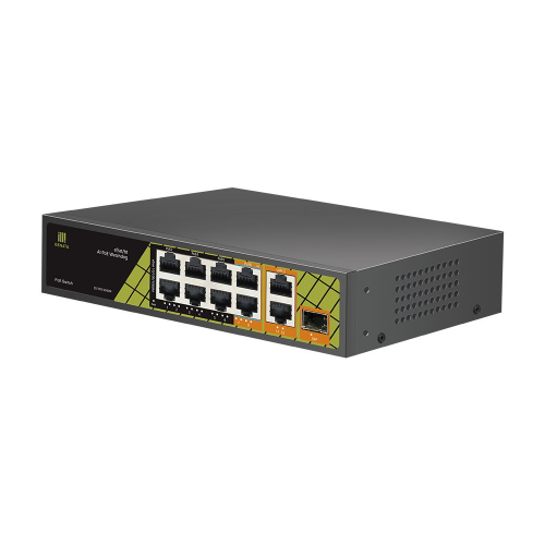 GENATA GNT-P4804V6, 6 Port, Megabit,  PoE 60W, 2 Port Uplink Gigabit, 1 Port SFP, Yönetilemez, Masaüstü Switch