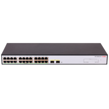 H3C S1600V2-26P-HPWR, 24 Port, GigaBit, PoE 370W, L2, 2 Port GigaBit SFP, Web Yönetilebilir, Masaüstü Switch