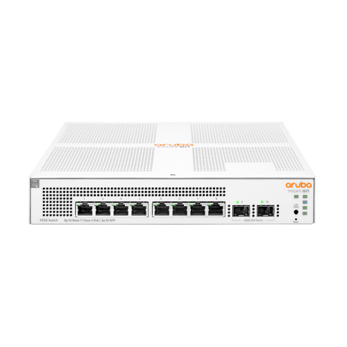 HP Aruba Instant On, JL681A, 1930-8G, 8Port, GigaBit, PoE 124W, 2 Port Gigabit SFP, Yönetilebilir, Rack Mount Switch