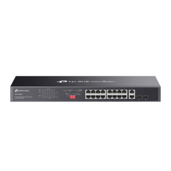 OMADA DS1018GMP, 18 Port Gigabit,  16 Port Gigabit PoE+, 250W, 4 Port Combo Gigabit SFP, Yönetilemez, Rackmount Metal Kasa Switch