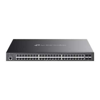 OMADA SG3452P, 52 Port Gigabit,  48 Port Gigabit PoE+, 384W, 4 Port SFP L2+ Yönetilebilir, Rackmount Metal Kasa Switch