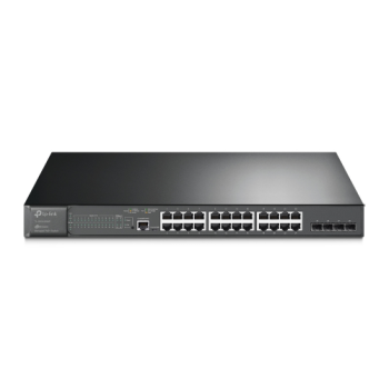 OMADA SG3428MP, 28 Port GigaBit, 24 Port PoE+, 384W, 4Port GigaBit SFP, L2+ Yönetilebilir, Rackmount Metal Kasa Switch