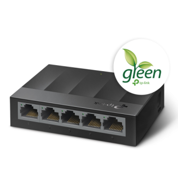 TP-LINK LS1005G, Green Tech, 5Port, GigaBit, Yönetilemez, Masaüstü Switch