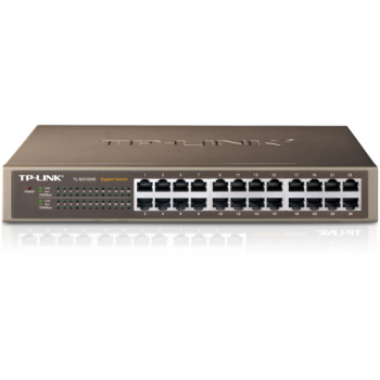 TP-LINK TL-SG1024D, 24 Port, GigaBit, Yönetilemez, Metal Kasa, Rackmount Switch