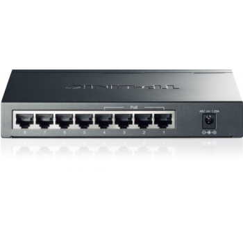 TP-LINK TL-SG1008P, 8 Port, GigaBit, 4 Port PoE, 55W, Yönetilemez, Metal Kasa, Masaüstü Switch