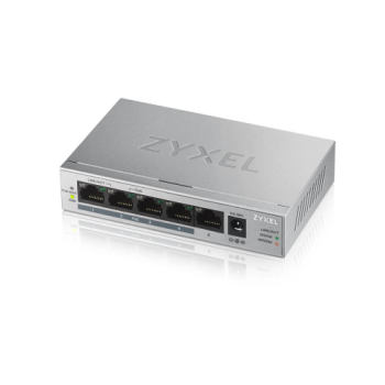 ZyXEL GS1005HP, 5 Port, GigaBit, PoE 60W, Yönetilemez, Masaüstü Switch