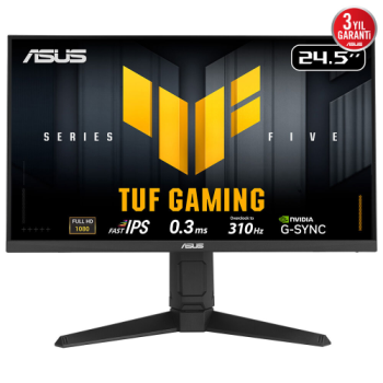 ASUS TUF GAMING VG259QMRL5A 24,5" 0.3ms, 310Hz, Full HD, DP, 2xHDMI, Hoparlör, Pivot, Fast IPS LED, ELMB Sync Premium, GAMING Monitör
