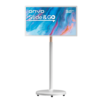ONVO 32OVM6000, 32", 5ms, 60Hz, Full HD, HDMI, Type-C, USB, Dokunmatik, 6Gb Ram, 64Gb Depolama, Hareketli, Kumandalı, Bataryalı, 2x5W Hoparlör, WiFi, Bluetooth, Android 13 LED Monitör