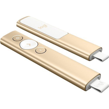 LOGITECH 910-004862, Spotlight Wireless Presenter, Sunum Cihazı (Gold)
