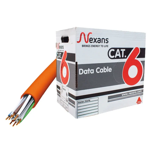 NEXANS NEX1611TFA, TURUNCU, CAT6, 305M, 23AWG (0,58mm), UTP, %100 Bakır, LSZH Halogen Free, Kablo