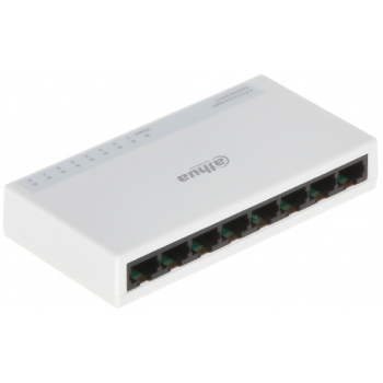 DAHUA PFS3008-8ET-L, 8 Port, MegaBit, Yönetilemez, Masaüstü Switch