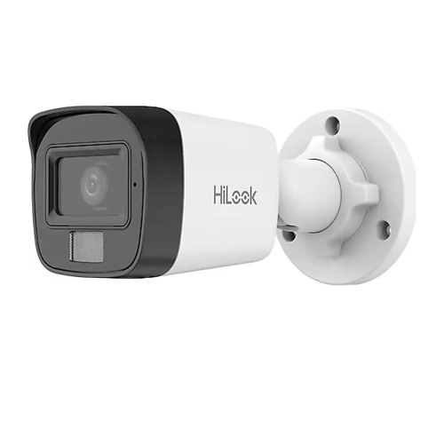 HILOOK IPC-B140HA-LUFC, 4Mpix, 2,8mm Lens, H265+, Dual Light, 20Mt Gece Görüşü, Dahili Mikrofon, IP67, PoE, Bullet, IP Kamera