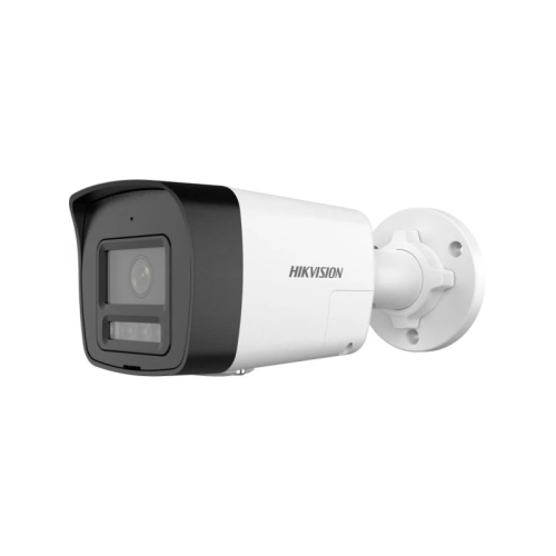 HIKVISION DS-2CD1041G2-LIUF 4Mpix, 2,8mm Lens,  H265+,20Mt Gece Görüşü, Hybrid Light, SD Kart,Dahili Mikrofon, PoE, Bullet IP Kamera