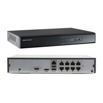 HIKVISION DS-7108NI-Q1/8P/M, 8Kanal PoE, 4Mpix, H265+, 1 HDD Desteği, 1520P Kayıt, 60Mbps Bant Genişliği, Metal Kasa, NVR