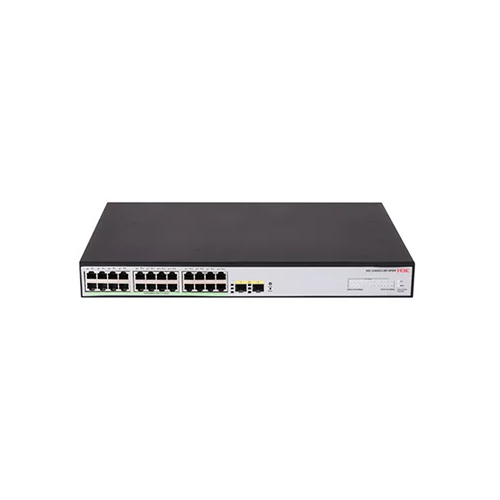 H3C S1600V2-26P-HPWR, 24 Port, GigaBit, PoE 370W, L2, 2 Port GigaBit SFP, Web Yönetilebilir, Masaüstü Switch