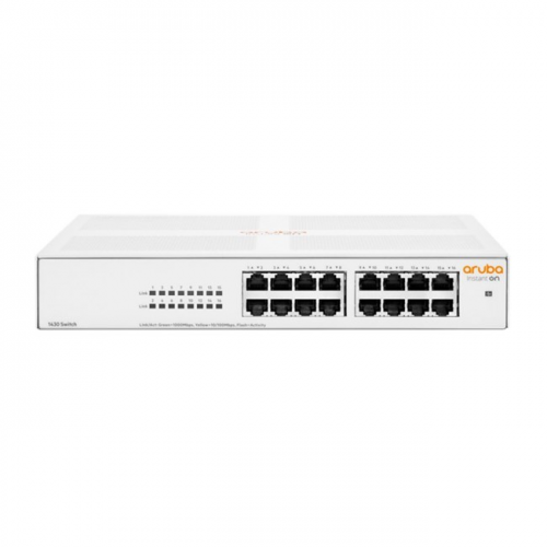 HP Aruba Instant On, R8R47A, 1430-16G, 16Port, GigaBit, Yönetilemez, Masaüstü Switch