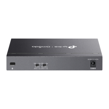 OMADA DS106GPP, 6 Port Gigabit, 3 Port Gigabit PoE+, 64W, 1 Port Gigabit PoE++, Yönetilemez, Metal Kasa Masaüstü Sessiz Switch