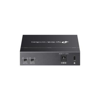 OMADA DS105GP, 5 Port Gigabit,  4 Port Gigabit PoE+, 65W, Yönetilemez, Masaüstü/Vesa Metal Kasa Sessiz Switch