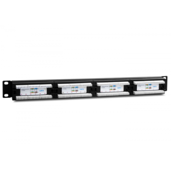 S-LINK SL-F624 Cat6 Patch Panel, 24-Port, UTP, 1U