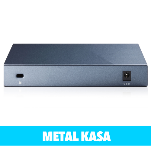 TP-LINK TL-SG108, 8 Port, GigaBit, Yönetilemez, Metal Kasa, Masaüstü Switch