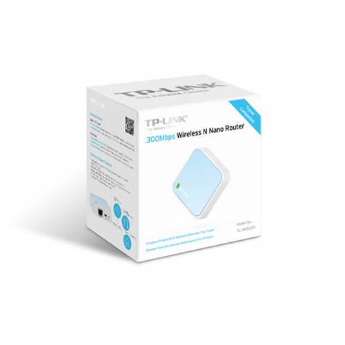 TP-LINK TL-WR802N, 1Port, 300Mbps, 2.4Ghz WiFi, Taşınabilir, Megabit, Nano, Router, Access Point, Repeater