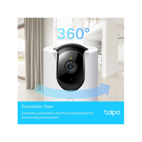 TP-LINK Tapo C225, 4,0Mpix, İç ve Dış Mekan, WiFi,  9Mt. Gece Görüşü, 360 Dönüş, Dikey ve Yatay Hareket, İki Yönlü Ses Güvenlik Yapay Zeka Destekli Kamera