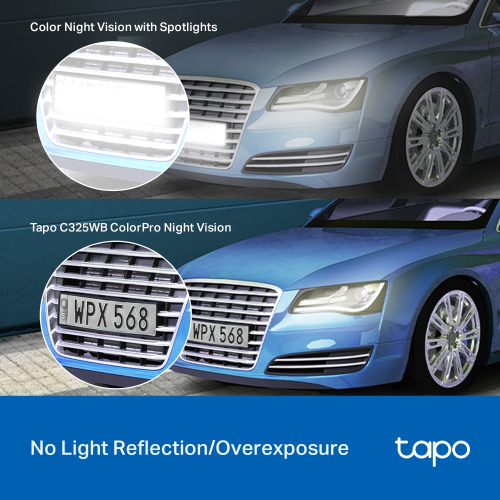 TP-LINK Tapo C325WB, 2K QHD, Dış Mekan, IP66, WiFi-Ethernet, Renkli Gece Görüşü, İki Yönlü Ses Güvenlik Kamerası