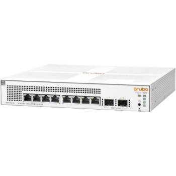 HP Aruba Instant On, JL681A, 1930-8G, 8Port, GigaBit, PoE 124W, 2 Port Gigabit SFP, Yönetilebilir, Rack Mount Switch