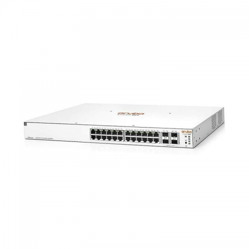 HP Aruba Instant On, JL684B, 1930-24G, 24Port, GigaBit, PoE 370W, 4 Port Gigabit SFP, Yönetilebilir, Rack Mount Switch