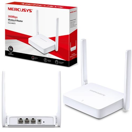 MERCUSYS MW301R, 3Port, 300Mbps, 2.4Ghz WiFi, Masaüstü, Megabit, Router