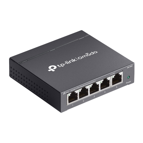 OMADA DS105G, 5 Port Gigabit,  Yönetilemez, Masaüstü/Vesa Metal Kasa Sessiz Switch