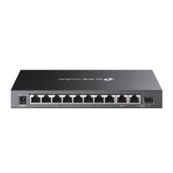 OMADA DS110GMP, 10 Port Gigabit,  8 Port Gigabit PoE+, 123W, 1 Port Combo Gigabit SFP, Yönetilemez, Metal Kasa Masaüstü Sessiz Switch