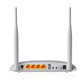 TP-LINK TD-W9970, V4.0 4 Port, 2.4Ghz Wifi, 300Mbps, 2xAnten, VDSL2, ADSL2+ MODEM