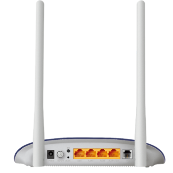 TP-LINK TD-W9960, 4 Port, 2.4Ghz Wifi, 300Mbps, 2xAnten, VDSL2, ADSL2+ MODEM