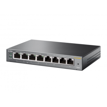 TP-LINK TL-SG108PE, 8 Port, GigaBit, 4 Port PoE 64W, Easy Smart, Yönetilebilir, Metal Kasa, Masaüstü Switch