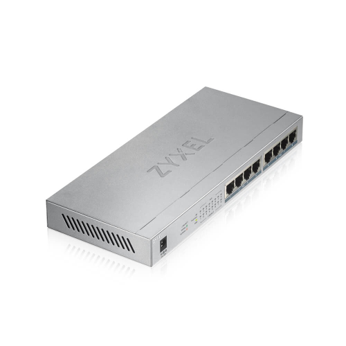 ZyXEL GS1008HP, 8 Port, GigaBit, PoE 60W, Yönetilemez, Masaüstü Switch