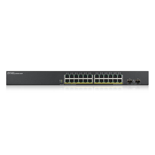 ZyXEL GS1900-24HP V2, 24 Port, GigaBit, PoE 170W, 2 Port GigaBit SFP, Yönetilebilir, Rackmount Switch