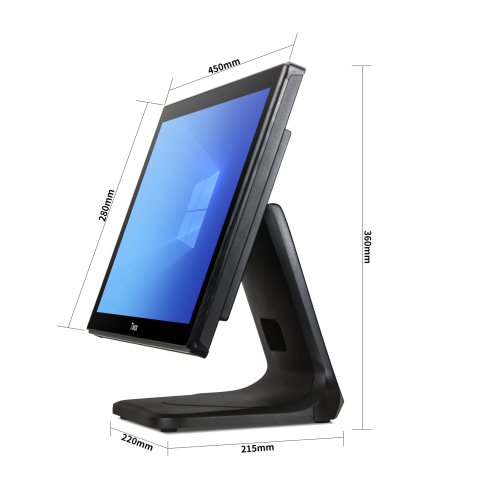 Tiwox TP-7610, Intel i7 10.Nesil, 18.5" Ekran,  8GB Ram, 128GB M.2 SSD, Endüstriyel, Dokunmatik Pos PC