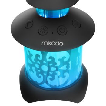 MIKADO MD-20BT, 5W, Masaüstü, Gece Lambası LED Işıklı, 1200mAh, Bluetooth Speaker (Siyah)