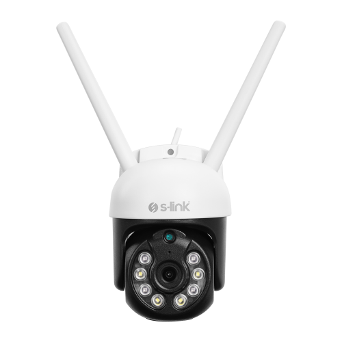 S-LINK SL-PTZ01, Akıllı Güvenlik Kamerası, WiFi, 3Mpix, 3,6mm Lens, 25m. Gece Görüşü, Hareket algılama, İki Yönlü Ses, Micro SD Kartlı, TUYA Yazılım